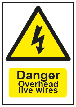 Danger Overhead Live Wires