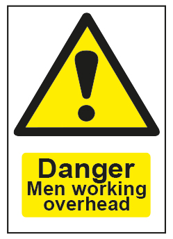Danger Men Working Overhead