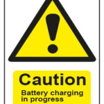 Caution Battery Charging In Progress