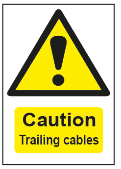 Caution Trailing Cables