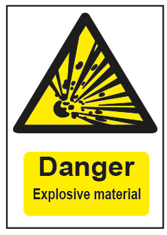 Danger Explosive Material