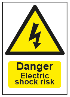 Danger Electrick Shock Risk