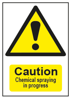Caution Chemical Spraying In Progress