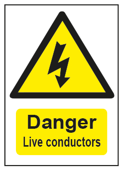 Danger Live Conductors