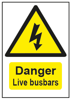 Danger Live Busbars