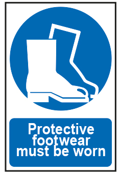 Protective Footwear Must Be Worn