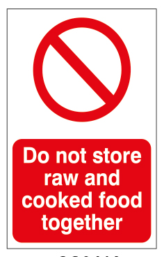 Do Not Store Raw And Cooked Food Together