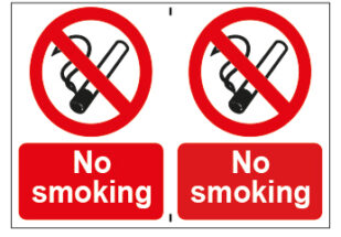 No Smoking x2