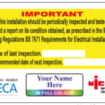 Full Colour Electrical Warning Labels